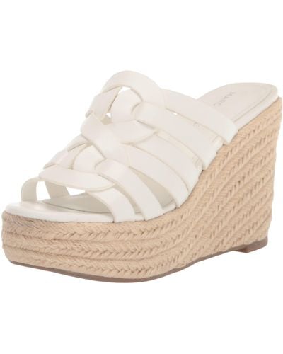 Marc Fisher Cazzie Wedge Sandal - White