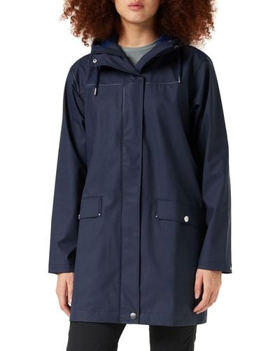 Helly Hansen Moss Hooded Waterproof Windproof Raincoat - Blue