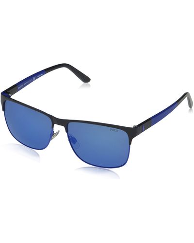 Polo Ralph Lauren Ph3128 Square Sunglasses - Blue