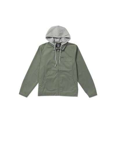 Volcom Korman Hooded Garage Jacket - Green