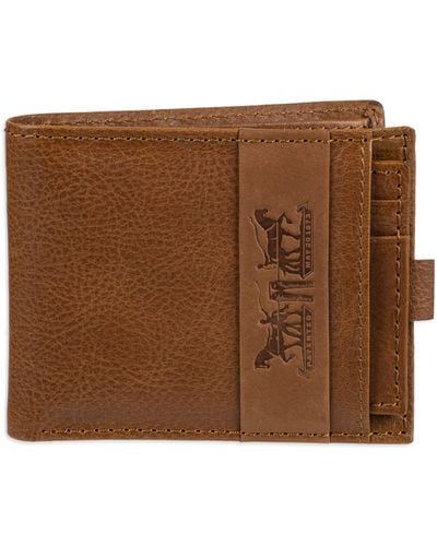 Levi's Rfid Slimfold Wallet With Removable Card Case - Brown