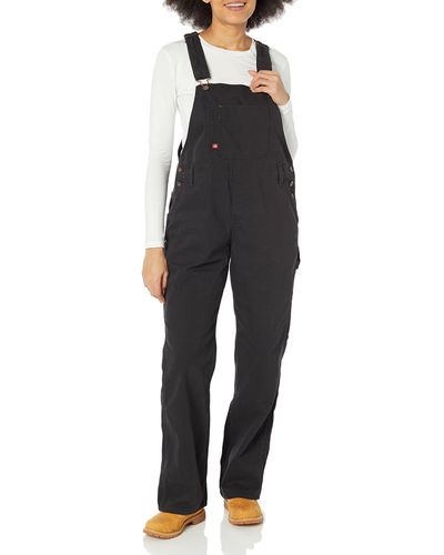 Dickies S Wp Relaxed Straight Bib Overalls - Black