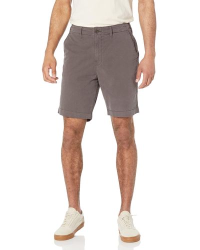 Lucky Brand 9" Stretch Twill Flat Front Short - Gray
