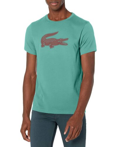 Lacoste Sport Short Sleeve Ultra Dry Croc Graphic T-shirt - Green
