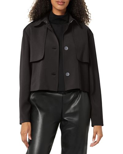 Theory Crop Trench - Black