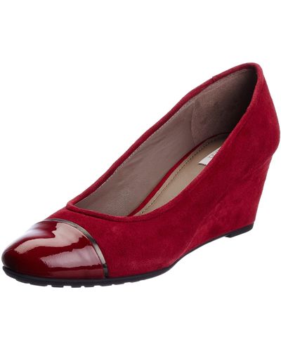 Geox D Venere P, Court Shoes - Red