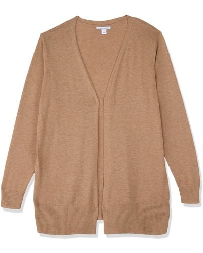 Amazon Essentials Lightweight Open-front Cardigan Sweater - Natural