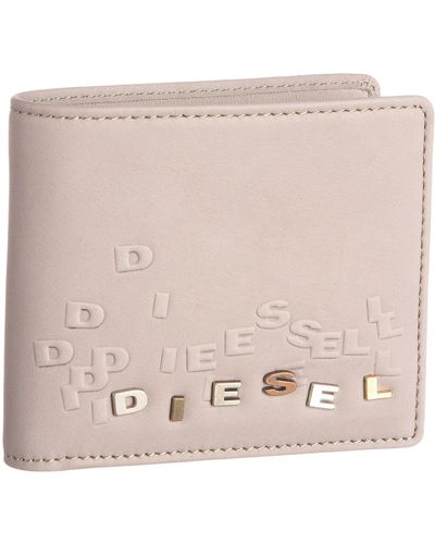 DIESEL Jem Wallets Hiresh Small Wallet,t8090,frost Gray,one Size - Pink