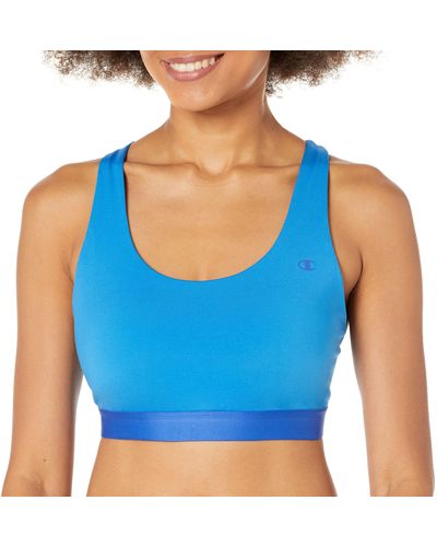 Champion The Absolute Eco Strappy Sports Bra - Blue