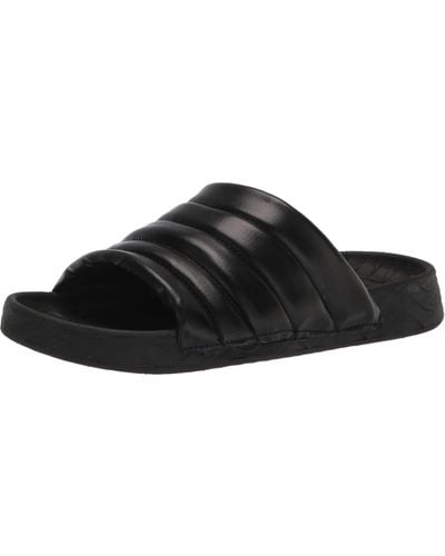 Kenneth Cole Nova Quilted Slide Sandal - Black