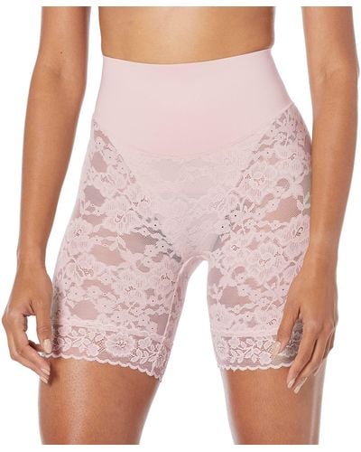Maidenform Tame Your Tummy Lace Shorty Taillen-Shapewear - Pink