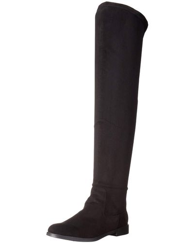 Kenneth Cole Wind-y Over The Knee Stretch Boot - Black