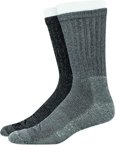 Champion Outdoor Double Dry 2-pair Pack Crew Socks - Gray