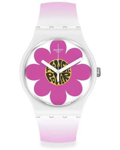 Swatch Flower Hour Watch - Pink