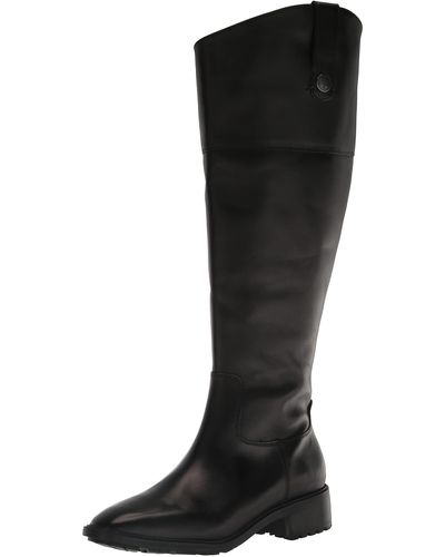 Sam Edelman Wade Stacked Heel Square Toe Retro Wide Calf Knee High Boots,  Caramel, 5 : : Clothing, Shoes & Accessories
