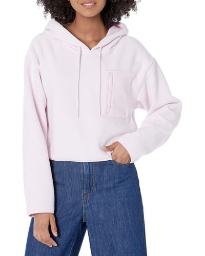 UGG Myley Sherpa Hoodie Sweatshirt - White