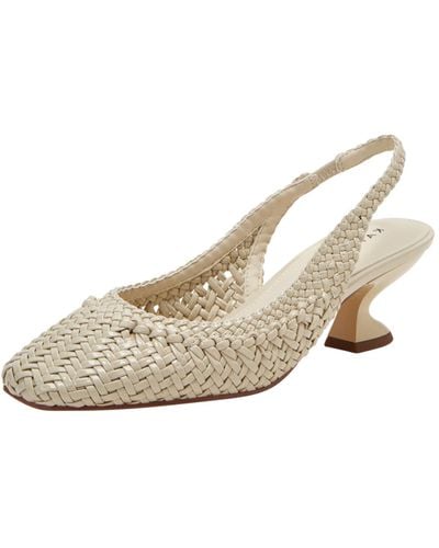 Katy Perry Laterr Woven Sling-back Pump - Natural