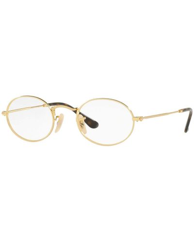 Ray-Ban Rx3547v Oval Prescription Eyeglass Frames - Black