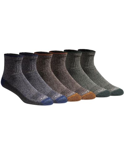 Dickies Big & Tall Dri-tech Moisture Control Quarter Socks Multipack - Multicolor