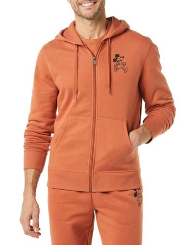 Amazon Essentials Disney | Marvel | Star Wars Fleece Full-zip Hoodie Sweatshirts-discontinued Colors - Orange