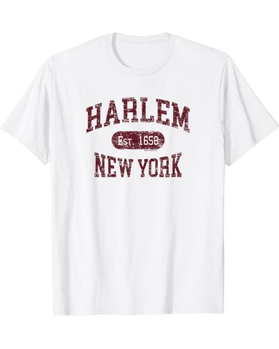 Freecity Harlem Ny Retro Souvenir T-shirt - White