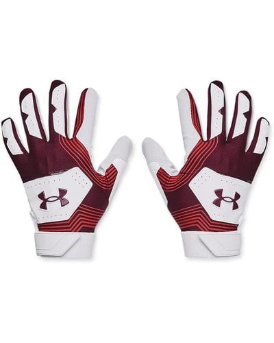 Maroon under sale armour football gloves