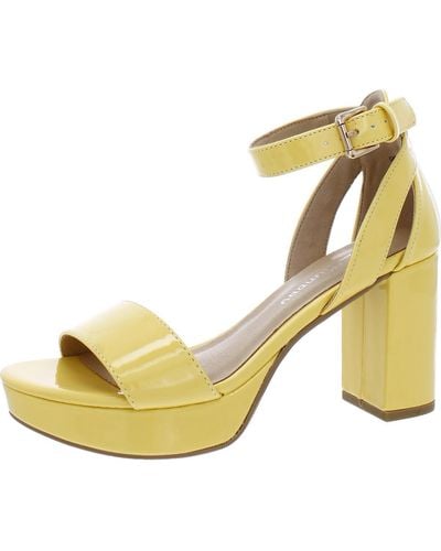 Chinese Laundry Cl By Go On Patent Heeled Sandal - Yellow