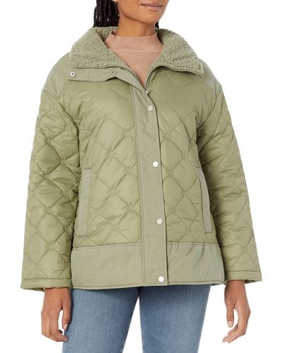 UGG Kaylynn Quilted Jacket Coat - Green