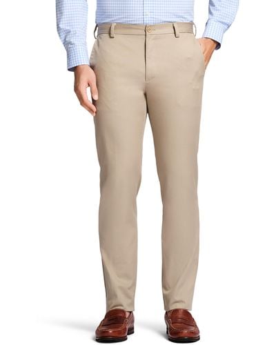 Izod American Chino Flat-front Straight-fit Pants - Natural