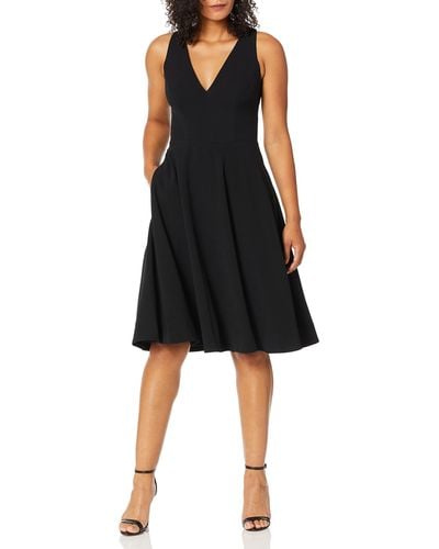 Dress the Population Catalina Fit & Flare Cocktail Dress - Black