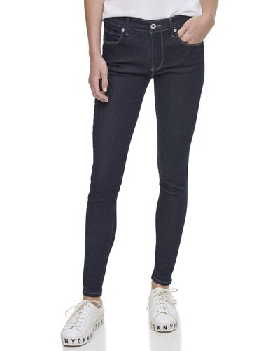 DKNY Bleeker Shaping Skinny Jeans - Blue
