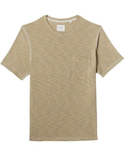 Billy Reid Mens Feeder Stripe Pocket Tee T Shirt - Multicolor