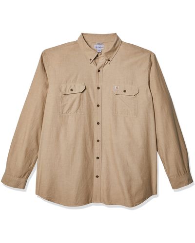 Carhartt Loose Fit Midweight Chambray Long-sleeve Shirt - Brown