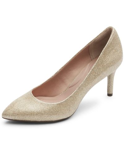 Rockport Total Motion 75mm Pointed Toe Pump - Natural