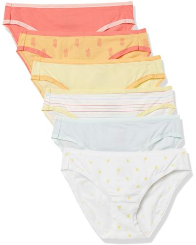 Amazon Essentials Cotton Stretch Bikini Panty - Multicolor
