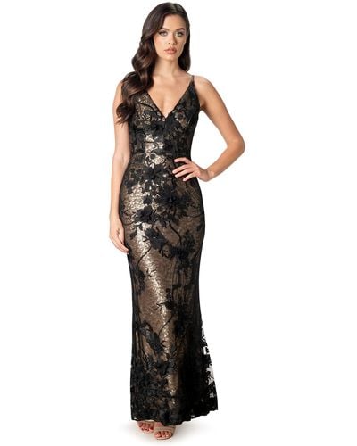 Dress the Population Sharon Gown - Black