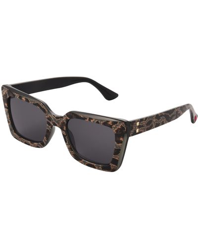 Betsey Johnson Stardust Cateye Sunglasses - Black
