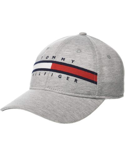Tommy Hilfiger Cotton Avery Adjustable Baseball Cap - Gray