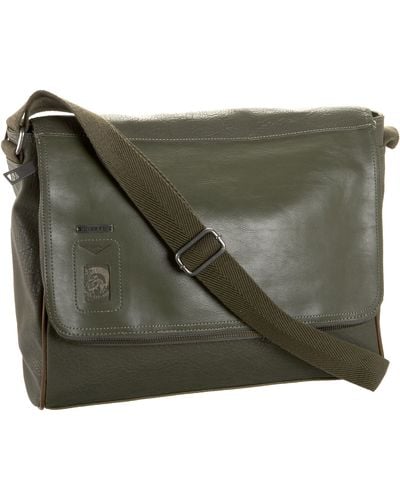 DIESEL Principal Messenger Bag,olive,one Size - Green