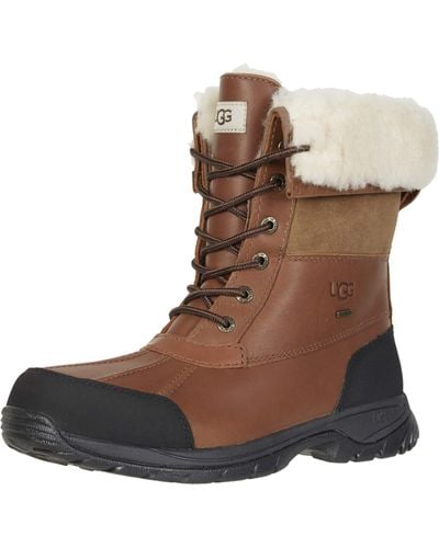 UGG ® Butte Waterproof Leather Snow Boots - Brown