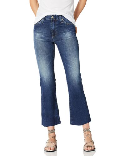 AG Jeans Quinne Crop Flare - Blue