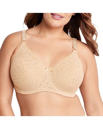 Bali #3432 Lace-n-smooth Underwire Nude 40 C - Natural