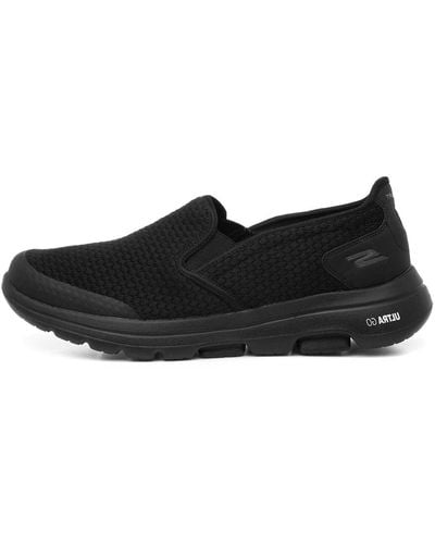 Skechers Gowalk 5 Apprize-double Gore Slip On Performance Walking Shoe Sneaker - Black