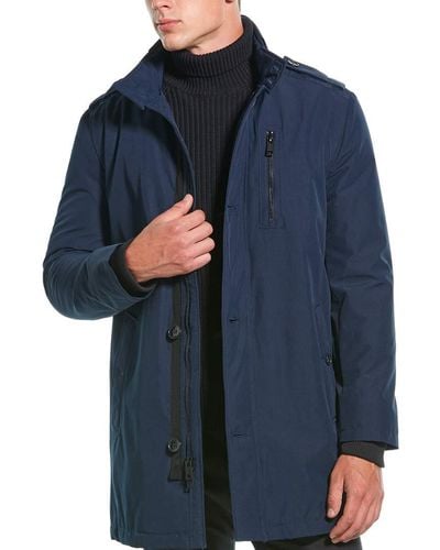 Andrew Marc Cullen Stand Collar Jacket - Blue