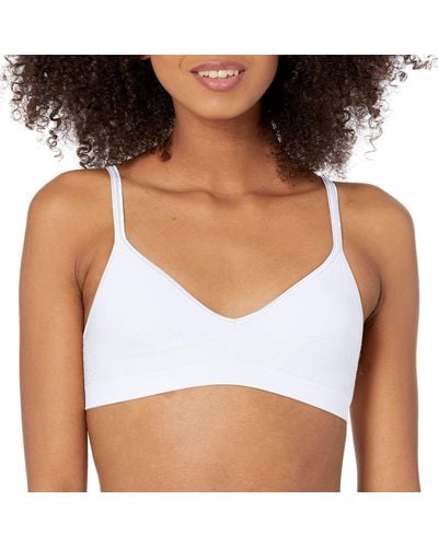 Hanes Ultimate Wireless Bra With Soft Padding - White