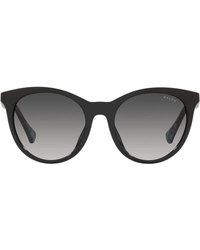 Ralph By Ralph Lauren Ra5294u Universal Fit Cat Eye Sunglasses - Black