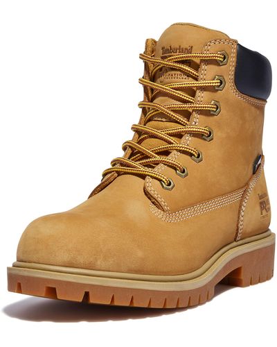Timberland Pro Direct Attach 6" Soft Toe Waterproof Industrial Boot - Natural