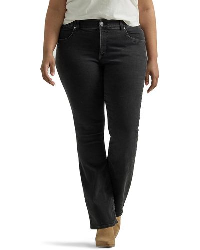Lee Jeans Plus Size Ultra Lux Comfort With Flex Motion Bootcut Jean - Black
