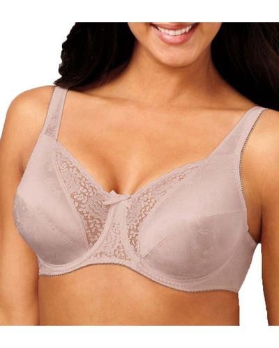 Playtex Womens Secrets Love My Curves Signature Floral Underwire Us4422 Full Coverage Bra - Natural
