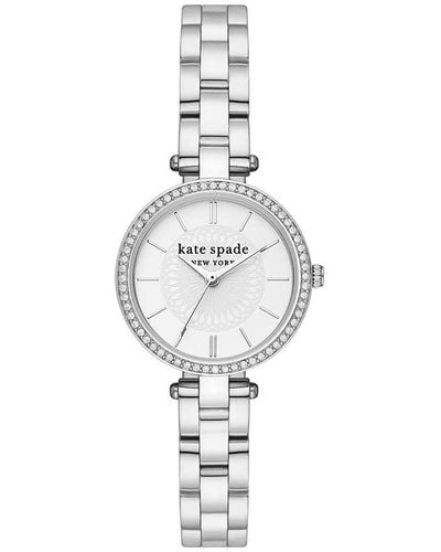 Kate Spade Holland Quartz Watch With Stainless Steel Strap - Metallic